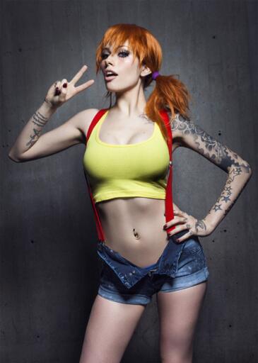 14 tattooed misty cosplay sexy girl by allthatisepic