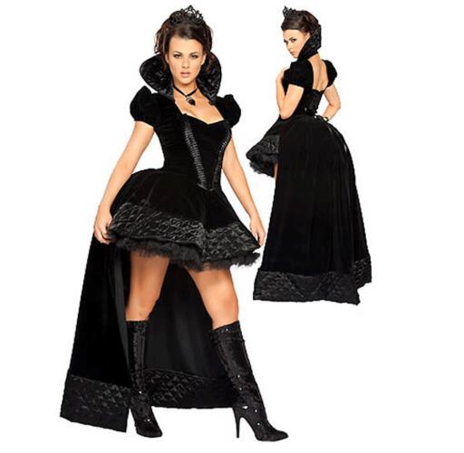 Black dress cosplay girl
