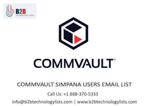 CommVault Simpana Users Email List -  B2B Technology Lists