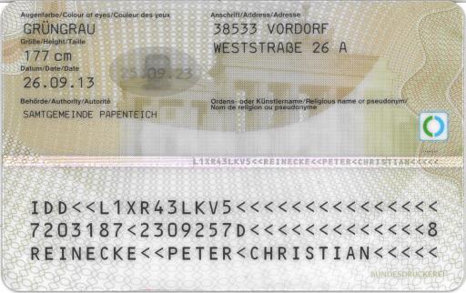 ID Back, Peter Christian Reinecke