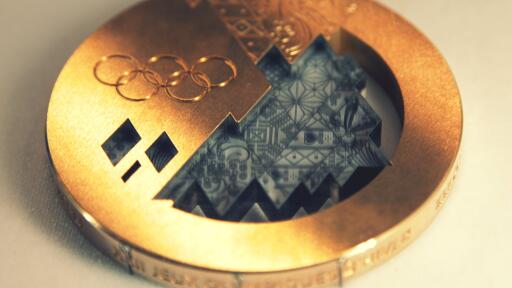 Sochi 2014 Olympic Winter Bronze Gold Medal Ultra HD