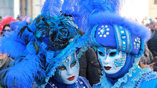 Masks at Venice Carnival UHD