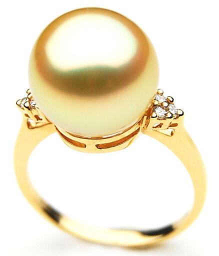 Australian Golden South Sea Pearl Ring