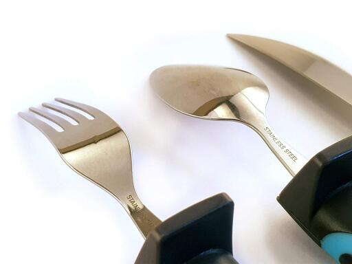 BUNMO Adaptive Utensils - Weighted Knives Forks and Spoons Silverware Set for Elderly People