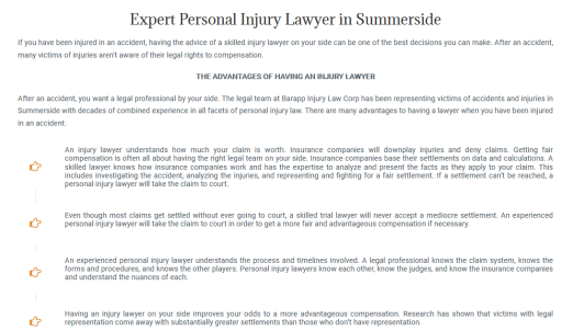 Personal Injury Lawyer Summerside - Barapp Injury Law Corp (902) 918-0487