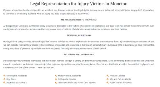 Personal Injury Lawyer Moncton - Barapp Injury Law Corp (506) 800-2818