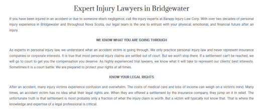 Personal Injury Lawyer Bridgewater - Brill Law (902) 904-5436