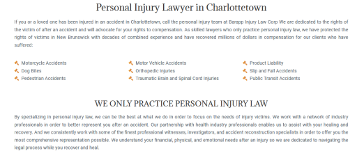 Personal Injury Lawyer Charlottetown - Barapp Injury Law Corp (902) 201-8463
