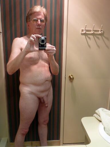 Andrew self photo nude in the bathroom.
