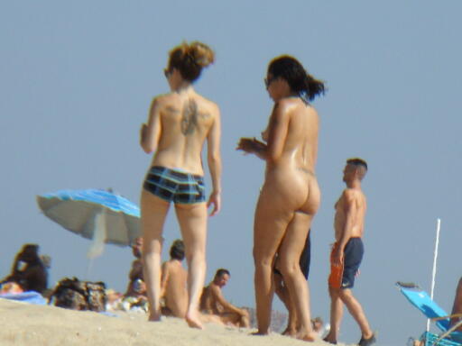 Sexy tattooed beach bitches