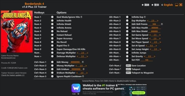 Borderlands 4 Trainer