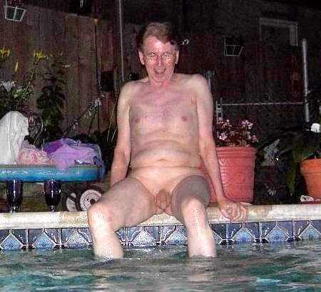 Andrew nude at the pool (1)