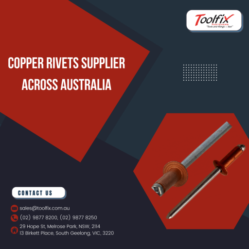 Copper Rivets Supplier Across Australia
