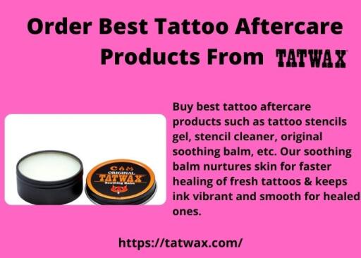 Order Best Tattoo Aftercare Products From Tatwax