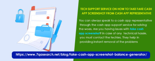 Tech support service on how to take fake cash app screenshot from cash app representative