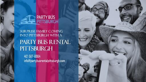 Surprise Family Coming into Pittsburgh with a Party Bus Rental Pittsburgh