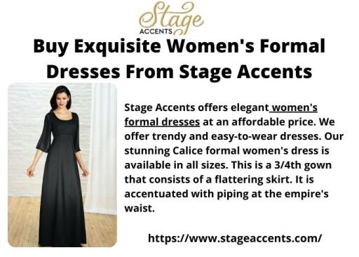Buy Exquisite Women's Formal Dresses From Stage Accents