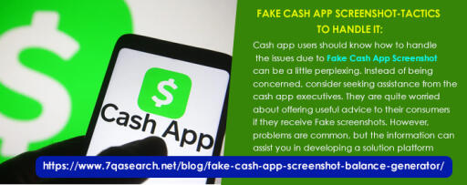 Fake Cash App Screenshot-tactics to handle it: