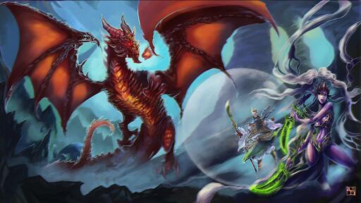 Amazing dragon fantasy (4) UHD Computer Desktop Wallpaper