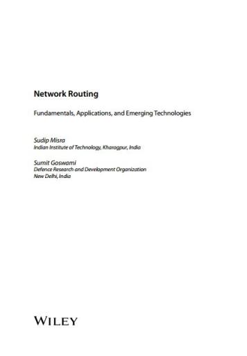 Network Routing Fundamentals, Applications, and Emerging Technologies (1)