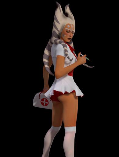 Oh nurse ahsoka tano by lascielx render