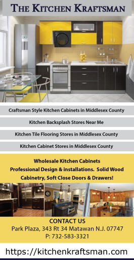 Craftsman Style Kitchen Cabinets in Middlesex County