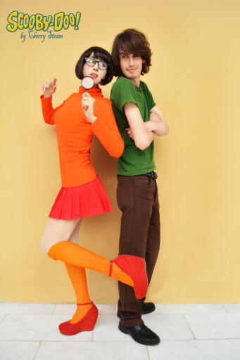 Shaggy and velma cosplay by cherrysteam d8re23t