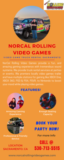 Mobile Video Game Truck Rental Service in Sacramento, Call @ 530 713 5515