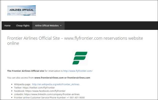 frontier airlines.com