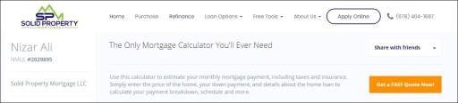 Online home Payment Calculator