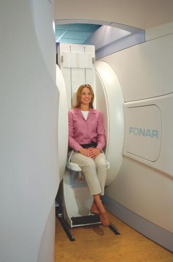 Show me a picture of an open mri machine