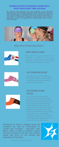 SPARKLE ATHLETIC Running Visors are a Must Have Every Time You Run