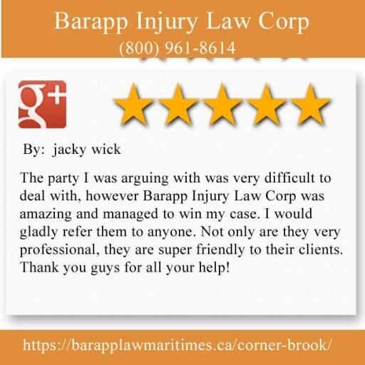 Accident Lawyer In Corner Brook - Barapp Injury Law Corp Review