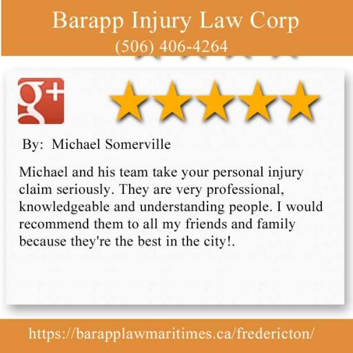 Accident Lawyers Fredericton - Barapp Injury Law Corp Review