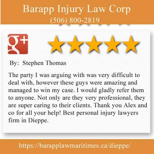 Auto Crash Lawyer Dieppe - Barapp Injury Law Corp Review
