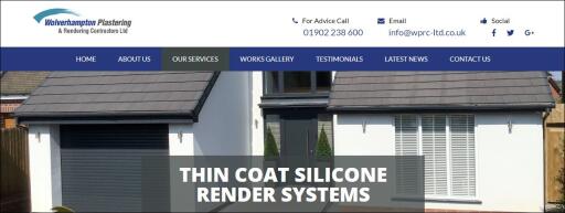 Thin Coat Silicone Render Systems Shropshire