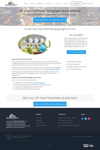 30 Year Fixed Mortgage Loan