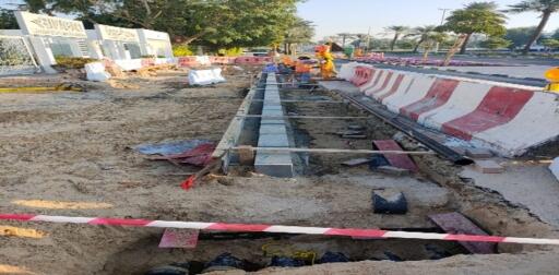 DEWA cable protection works