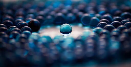 Amazing blue abstract glass balls HD Desktop Wallpapers