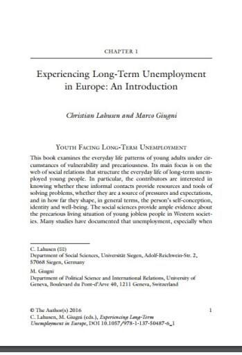 Experiencing Long Term Unemployment in Europe Youth on the Edge (4)
