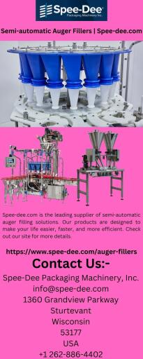 Semi-automatic Auger Fillers | Spee-dee.com