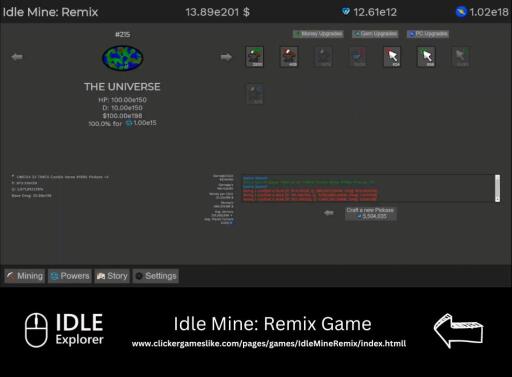 Play Idle Mine Remix Game