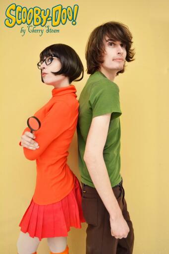 Shaggy and velma cosplay by cherrysteam d8re1ul