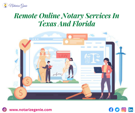 Remote Online Notary Services In Texas And Florida | Notarize Genie
