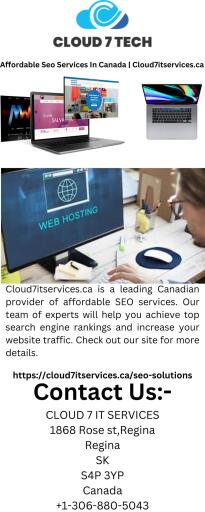 Affordable Seo Services In Canada | Cloud7itservices.ca