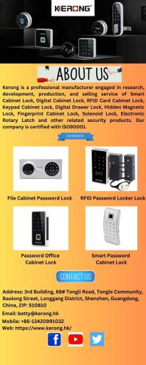 Shenzhen Kerong Industrial Co., Ltd - Fingerprint Cabinet Lock