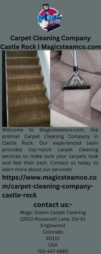 Carpet Cleaning Company Castle Rock Magicsteamco.com