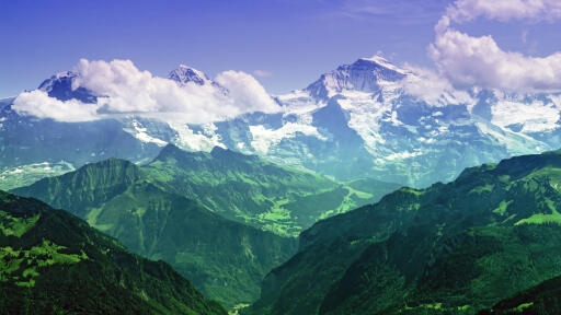 the mighty jungfrau bernese alps switzerland 5k ux 5120x2880
