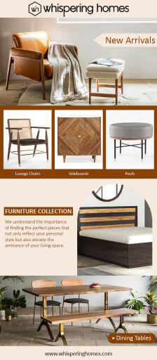New Arrivals: Furniture at Whispering Homes