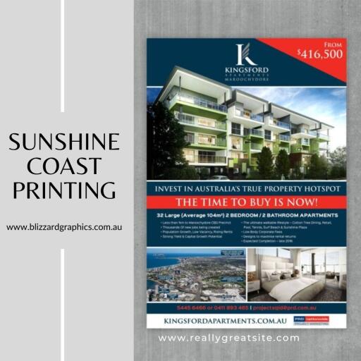 Quality Printing Solutions by Blizzard Graphics on the Sunshine Coast